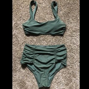 Aerie side strap scoop bikini top